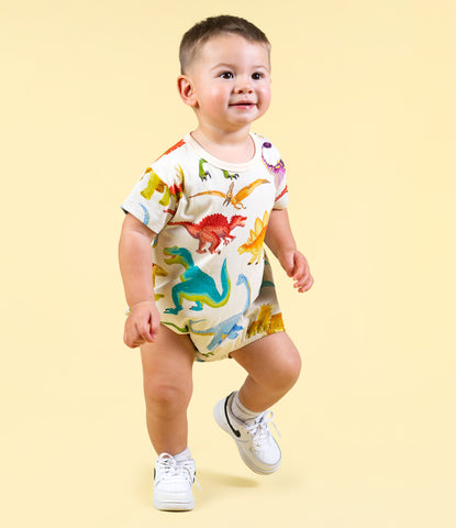 DINOS GALORE OVERSIZED BABY BODYSUIT