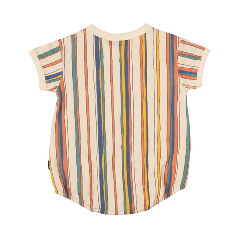 STRIPE POLO OVERSIZED BABY BODYSUIT