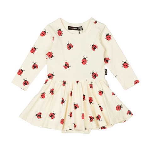 LADYBUG BABY WAISTED DRESS