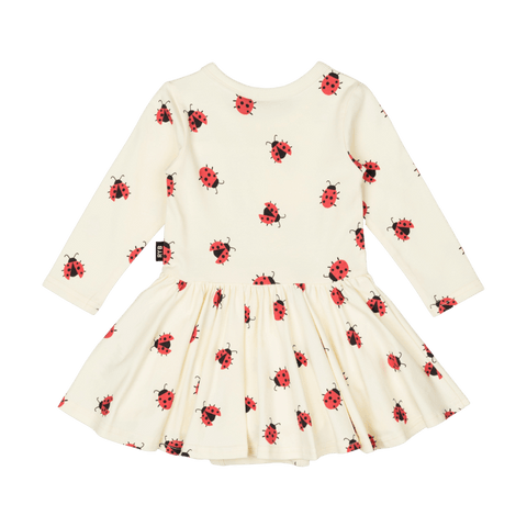 LADYBUG BABY WAISTED DRESS