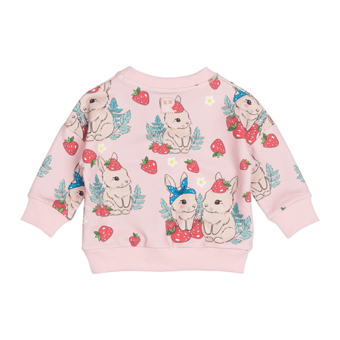 BERRY BUNNY BABY SWEATSHIRT