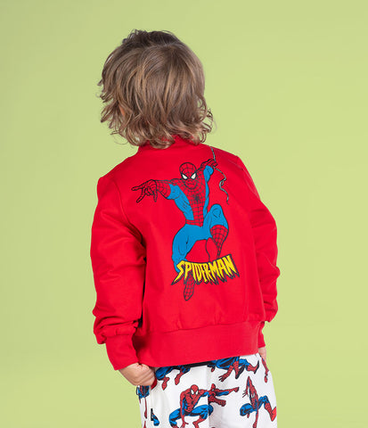 SPIDERMAN WEB HEAD BOMBER JACKET