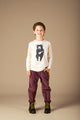 PLUM WASHED CORD PANTS