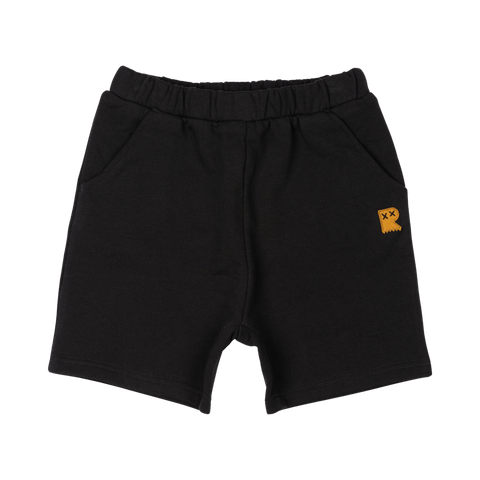 BLACK WALK SHORTS