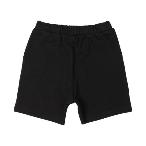 BLACK WALK SHORTS