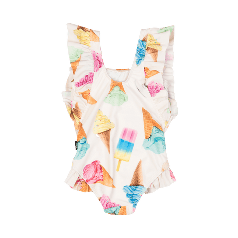 ICE CREAM RIOT ONE-PIECE SWIMMING COSTUME