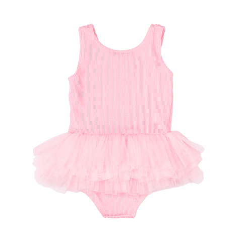 BLUSH CRINKLE TULLE ONE PEICE