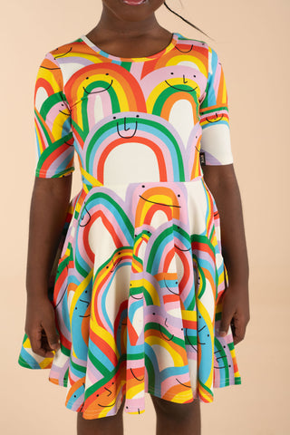 HAPPY RAINBOWS MABEL DRESS