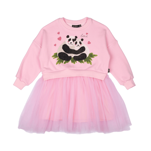 PANDA LOVE SWEATSHIRT DRESS