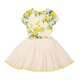 YELLOW ROSES CIRCUS DRESS