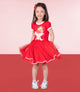 RED RETRO SANTA CIRCUS DRESS