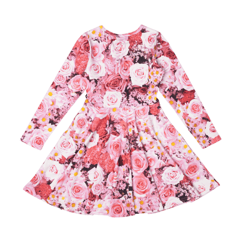 ROSE GARDEN WAISTED DRESS