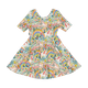 EMBROIDERED UNICORNS MABEL WAISTED DRESS