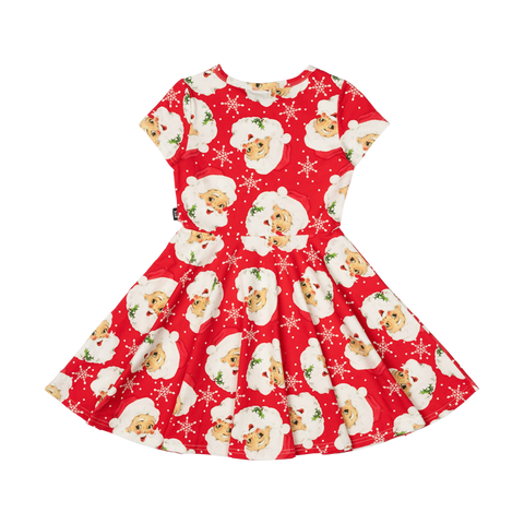 RETRO SANTA WAISTED DRESS