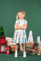 PRINCESS CHRISTMAS SPARKLE WAISTED DRESS