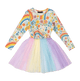 RAINBOWS AND FLOWERS CIRCUS DRESS