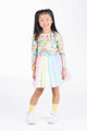 RAINBOWS AND FLOWERS CIRCUS DRESS