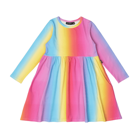 RAINBOW LONG SLEEVE DRESS