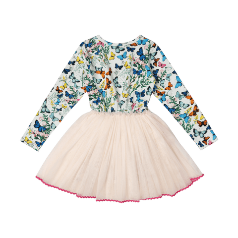 BUTTERFLIES LONG SLEEVE CIRCUS DRESS