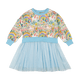 EMBROIDERED UNICORNS SWEATSHIRT DRESS