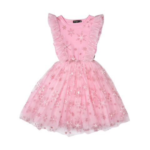 PINK SNOWFLAKE PARTY DRESS