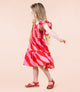 CANDY WRAP SHIRRED DRESS