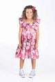 ROSE GARDEN SHIRRED DRESS