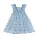 BLUE GLITTER HEART TULLE DRESS