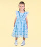 BLUE GLITTER HEART TULLE DRESS