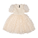 CREAM BUTTERFLY TULLE PARTY DRESS