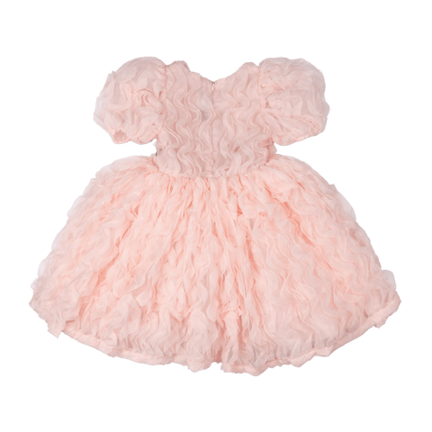 PINK RUFFLE TULLE PARTY DRESS