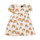 OVER THE RAINBOW PUFF SLEEVE DRESS