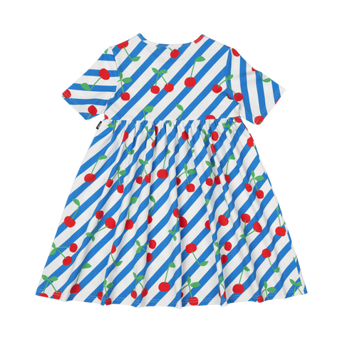 CHERRY STRIPES DRESS