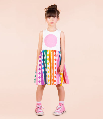 RAINBOW DROPS SINGLET DRESS