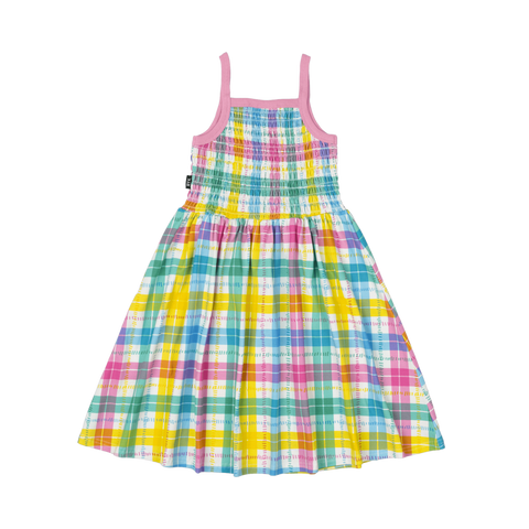 SUMMER TIME PLAID SUN DRESS