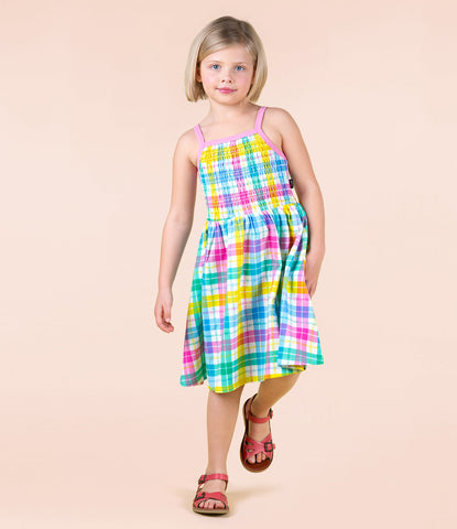 SUMMER TIME PLAID SUN DRESS