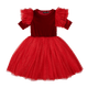 RED VELVET SPARKLE PARTY DRESS