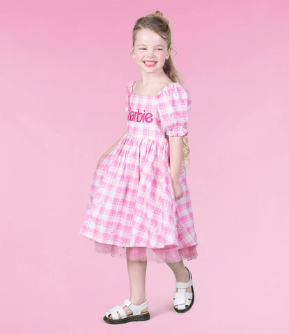 BARBIE GINGHAM PRAIRIE DRESS