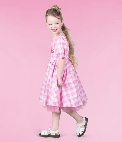 BARBIE GINGHAM PRAIRIE DRESS