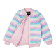 PASTEL STRIPE FAUX FUR JACKET