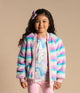 PASTEL STRIPE FAUX FUR JACKET