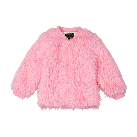 PINK FAUX FUR JACKET