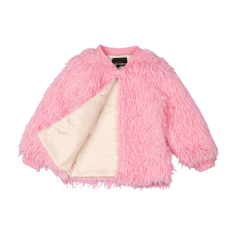 PINK FAUX FUR JACKET