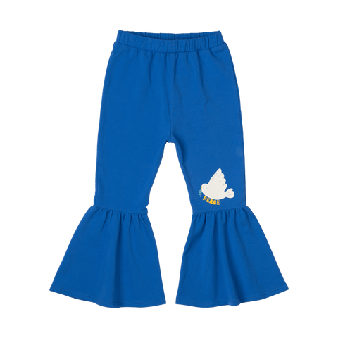 PEACE DOVE FLARED TRACK PANTS