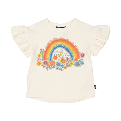 RAINBOWS AND FLOWERS T-SHIRT