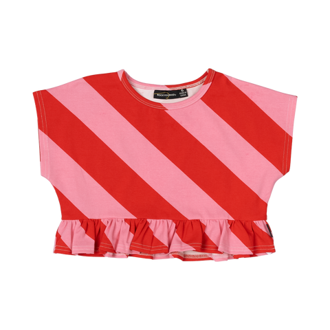 CANDY WRAP FRILL T-SHIRT