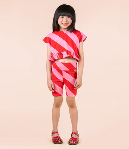 CANDY WRAP FRILL T-SHIRT