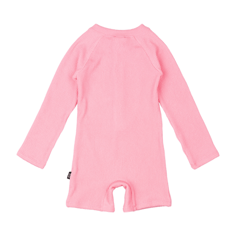 BLUSH CRINKLE RAGLAN ONE PIECE