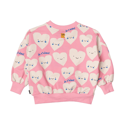 JE T'AIME HEARTS SWEATSHIRT