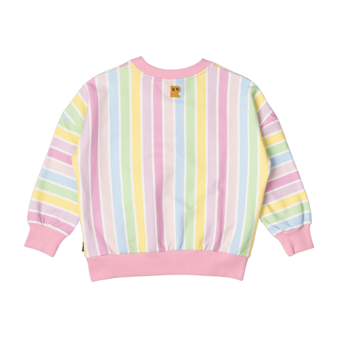 SORBET STRIPE SWEATSHIRT